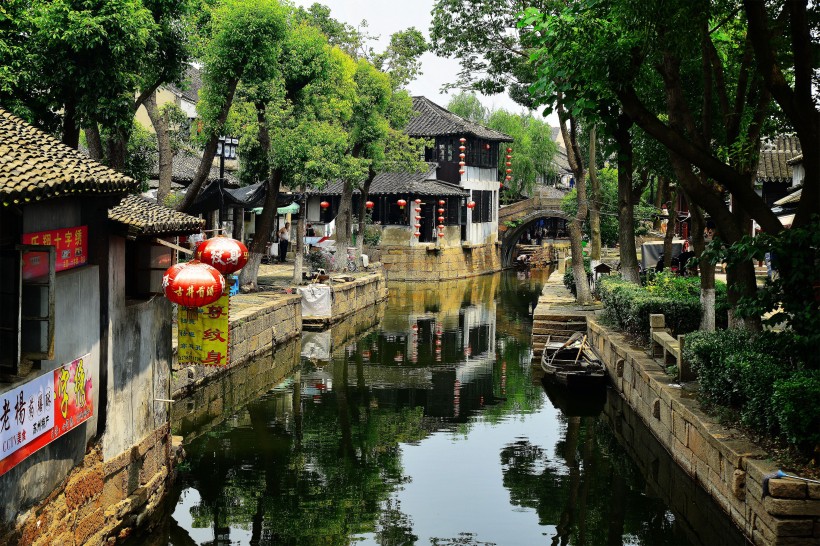 江苏甪直古镇风景图片