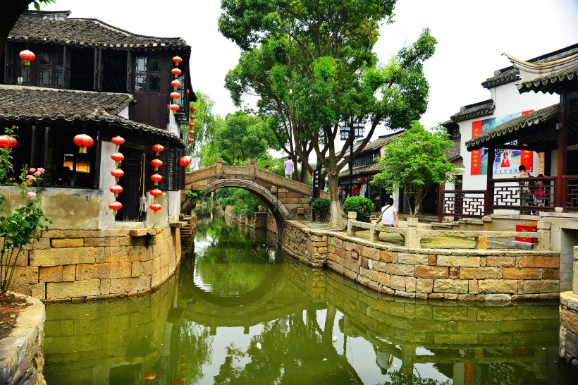 江苏甪直古镇风景图片