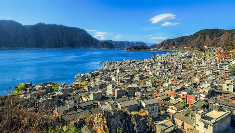 云南洱海双廊风景图片