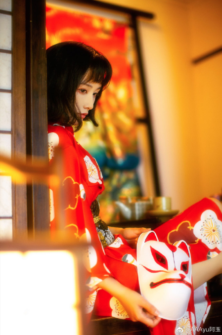 清纯美女图片 漫画博主AAAyu阿玉和服写真图片