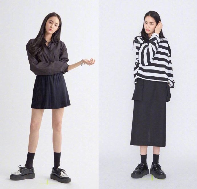 高个子美女图片 酷女孩穿衣搭配图片