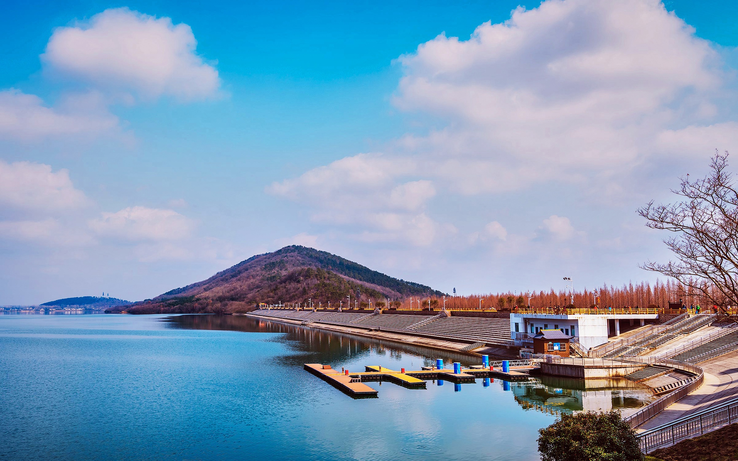 南京金牛湖风景图片