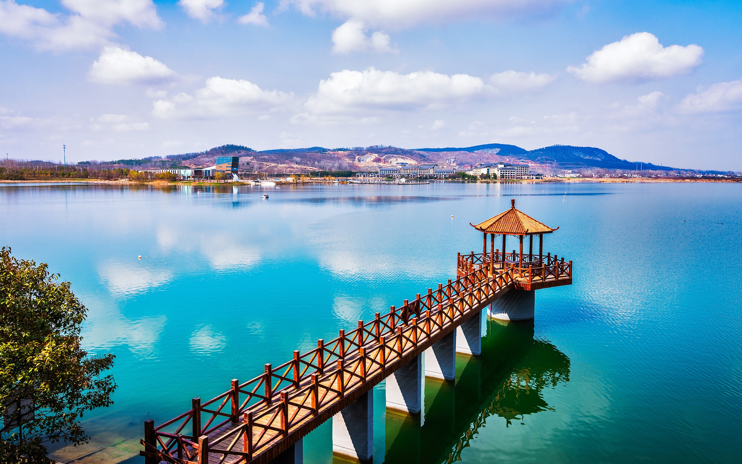 南京金牛湖风景图片