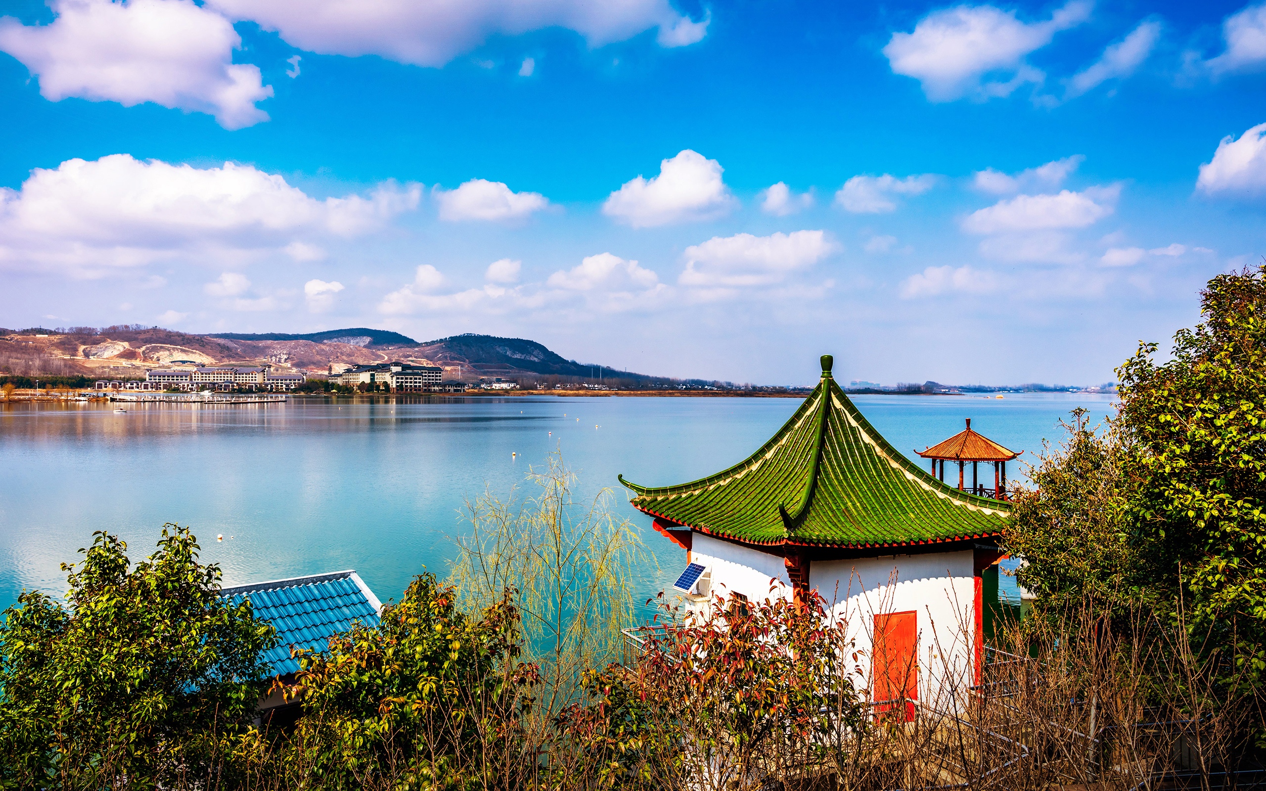 南京金牛湖风景图片