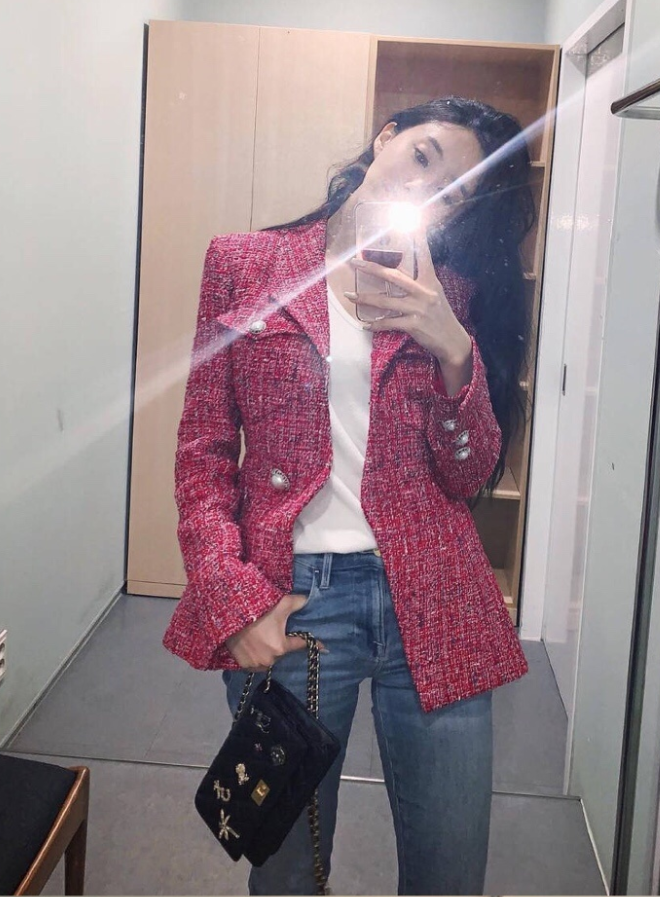 韩国美女朴孝敏自拍照图片