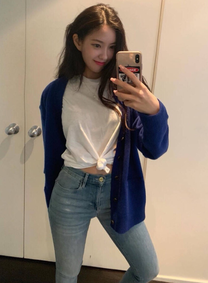 韩国美女朴孝敏自拍照图片