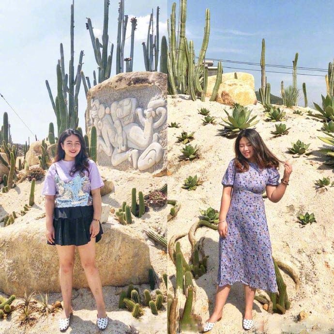微胖女孩的夏日穿搭合集图片