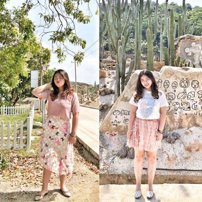 微胖女孩的夏日穿搭合集图片