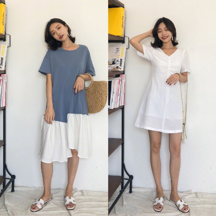 质感的轻熟女夏季穿搭图片