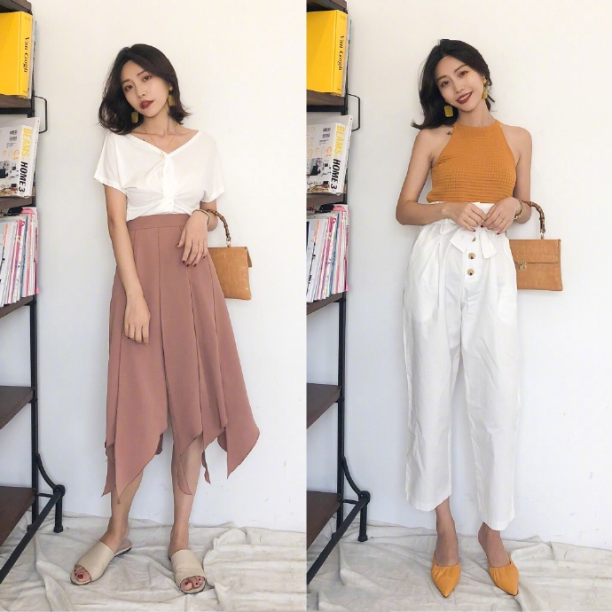 质感的轻熟女夏季穿搭图片