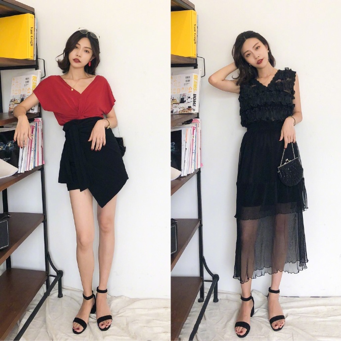 质感的轻熟女夏季穿搭图片