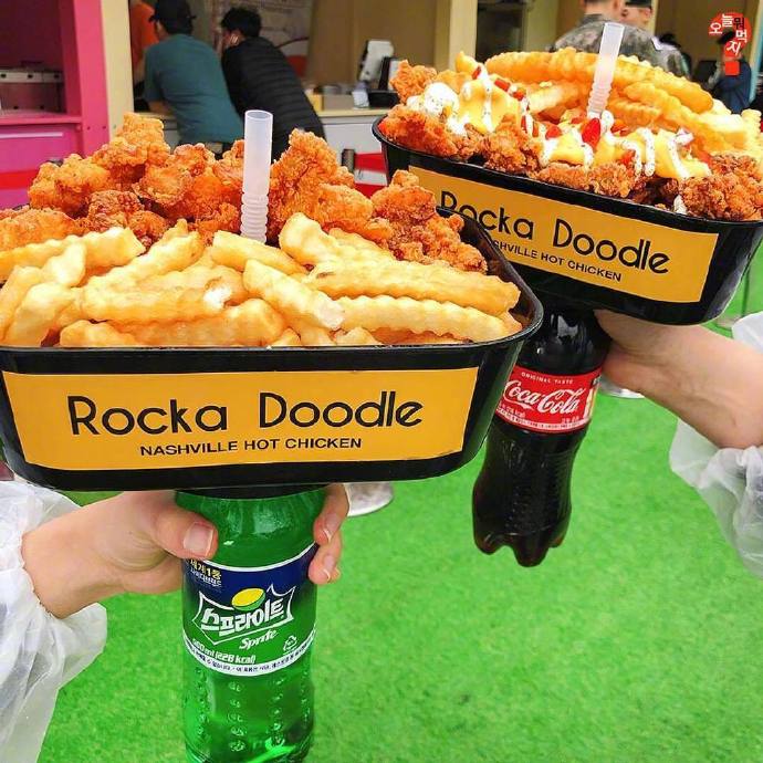 吃货天堂rocka doodle炸鸡可乐杯图片