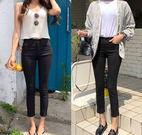 时髦简约的夏日穿搭牛仔搭配图片