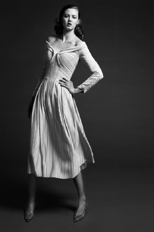 欧美美女超模Lindsey Wixson演绎Zac Posen2020早春度假