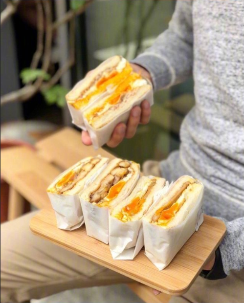 台湾美食三明治图片