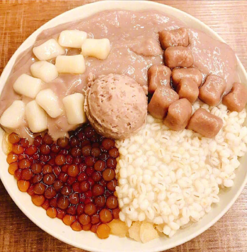 台湾甜品芋圆小吃美食图片