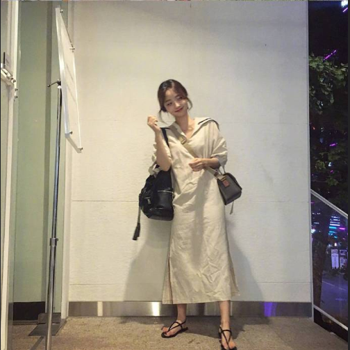 韩国美女图片 韩系少女的裙子搭配