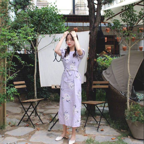 韩国美女图片 韩系少女的裙子搭配