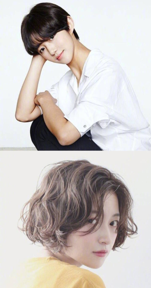 短发美女图片 时尚短发发型女生图片