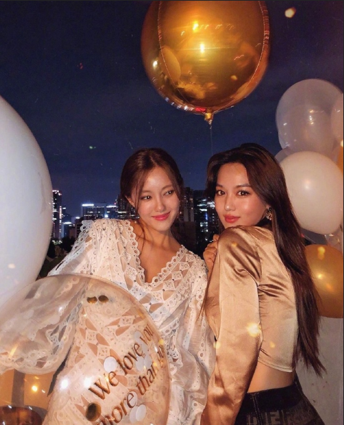 韩国美女明星朴孝敏30岁生日party图片