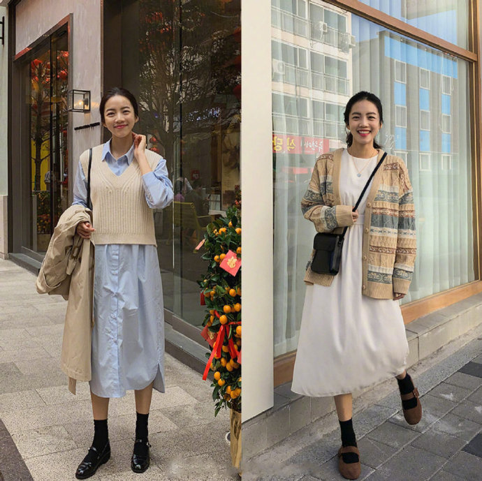 小清新美女图片 活力宝贝的通勤春装搭配参考