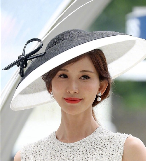 台湾美女林志玲圆礼帽图片 台湾女明星图片