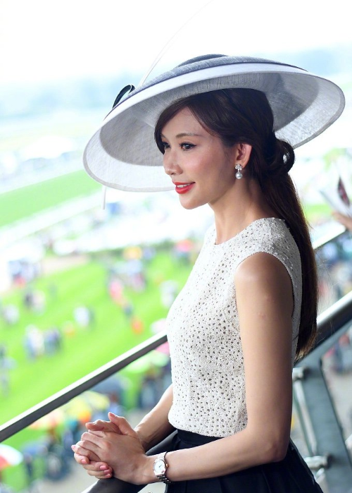 台湾美女林志玲圆礼帽图片 台湾女明星图片