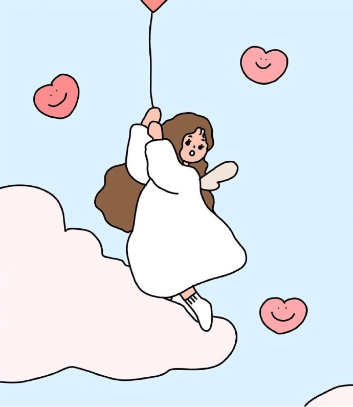 动漫女生头像图片 知足上进不辜负野心