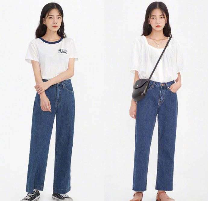 漂亮女人图片 时髦小姐姐日常穿衣搭配图片