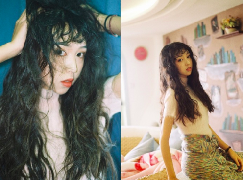 今年最流行的羊毛卷发型清纯美女图片