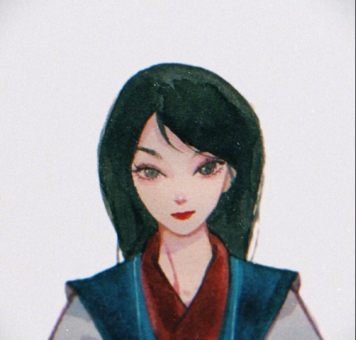 阿莘手绘迪士尼公主头像图片