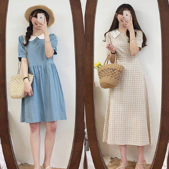 韩风清甜感夏日穿搭