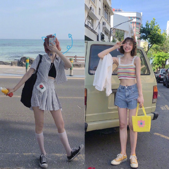 韩系少女感减龄装扮穿搭参考