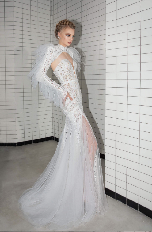 以色列设计师品牌Lior Charchy2019性感透视礼服婚纱