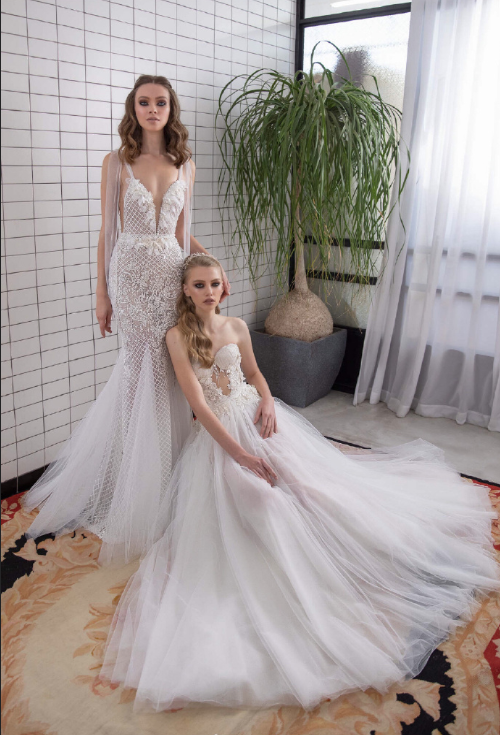 以色列设计师品牌Lior Charchy2019性感透视礼服婚纱