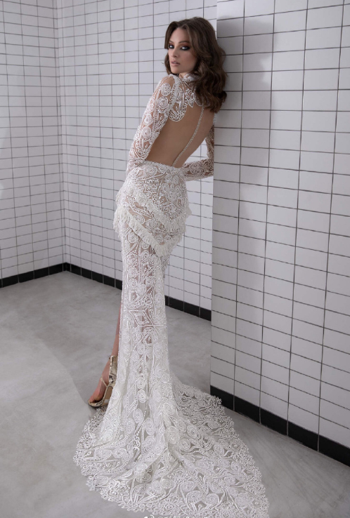 以色列设计师品牌Lior Charchy2019性感透视礼服婚纱