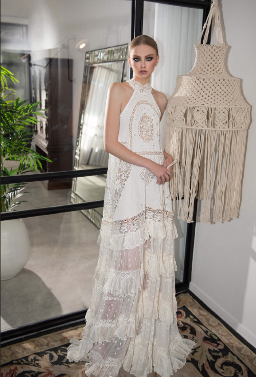 以色列设计师品牌Lior Charchy2019性感透视礼服婚纱