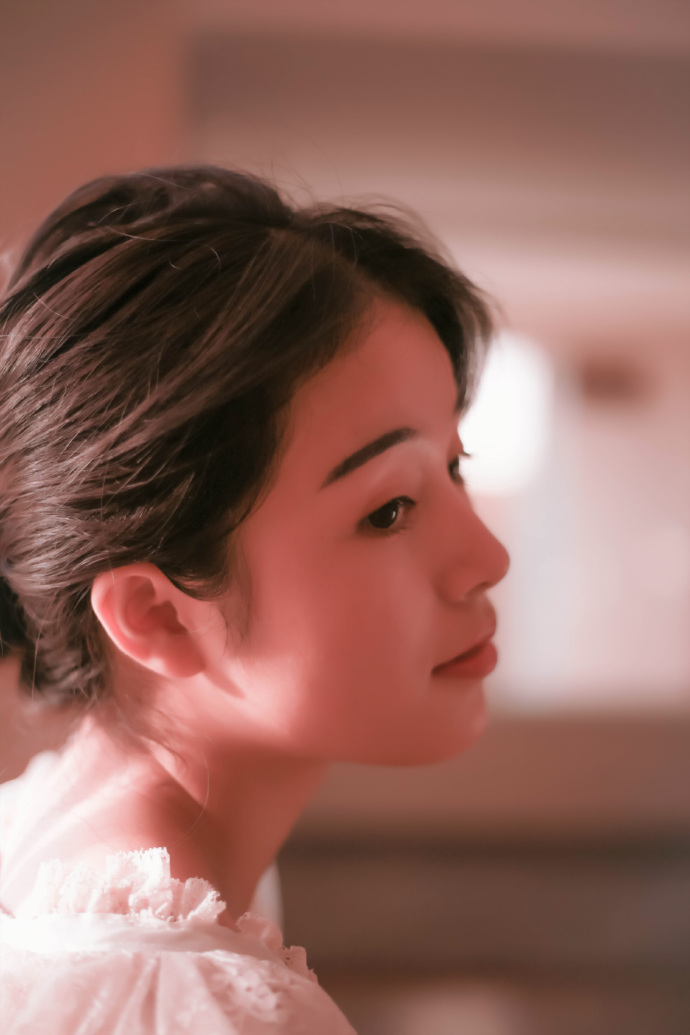 清纯少女朦胧美图片 长发美女图片