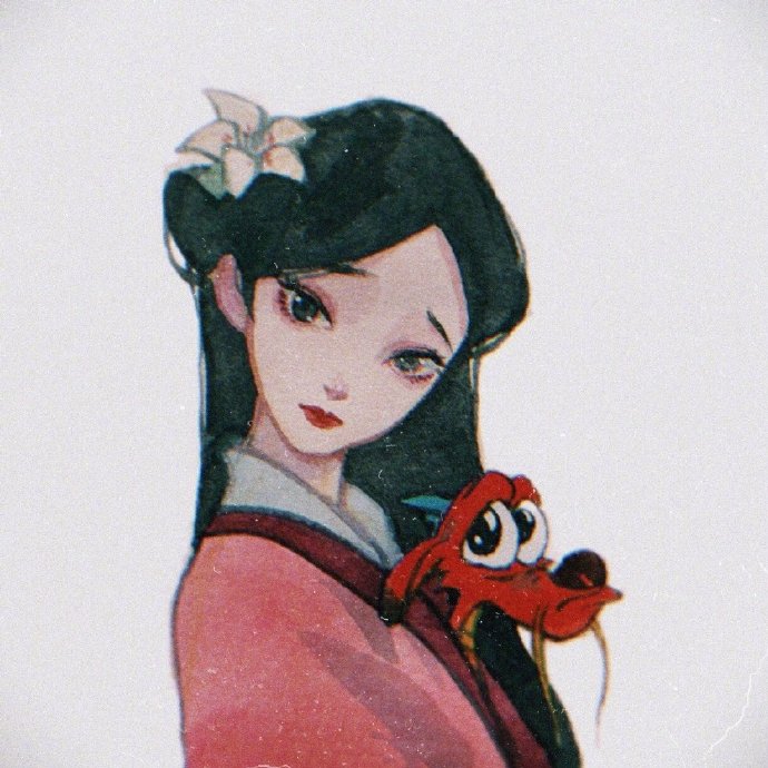 迪士尼公主胶片插画头像图片