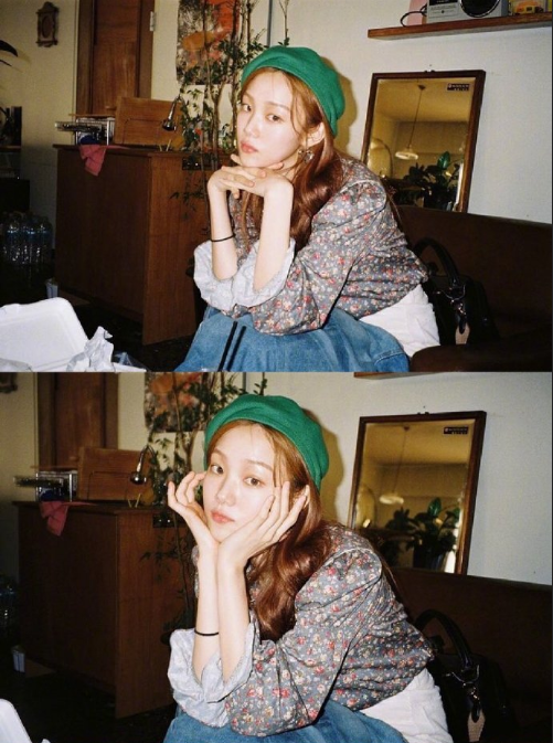 韩国美女图片 韩国女明星李圣经私服穿搭图片