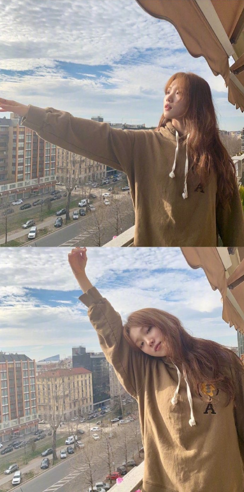 韩国美女图片 韩国女明星李圣经私服穿搭图片