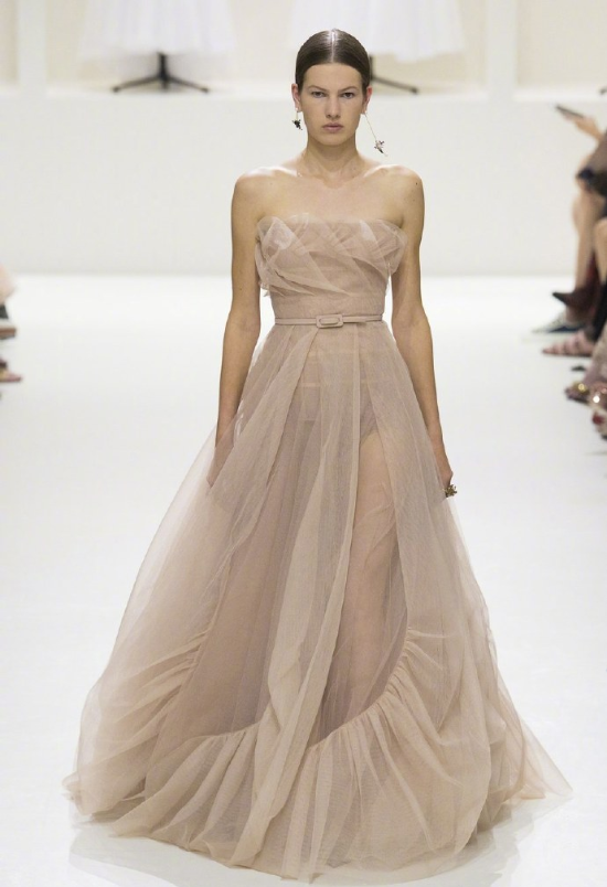 Dior 2018 Haute Couture藕粉色的仙女裙图片