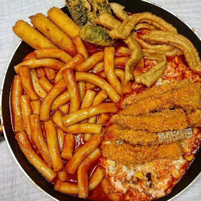 韩国美食图片 韩式辣炒年糕图片