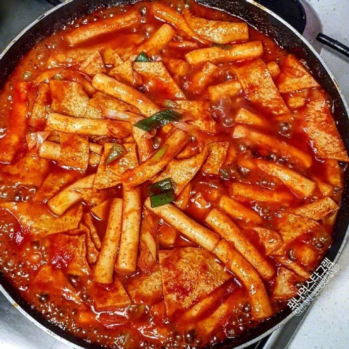 韩国美食图片 韩式辣炒年糕图片