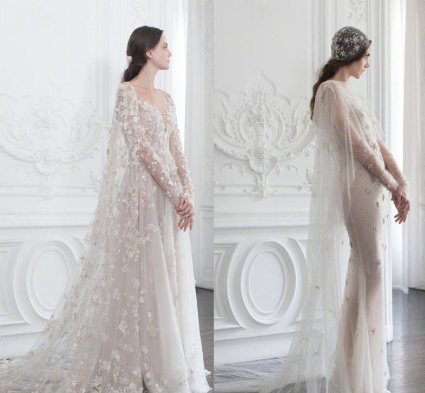 澳大利亚仙牌Paolo Sebastian 2018秋冬新款婚纱图片