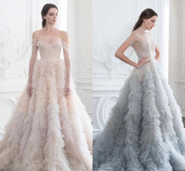 澳大利亚仙牌Paolo Sebastian 2018秋冬新款婚纱图片