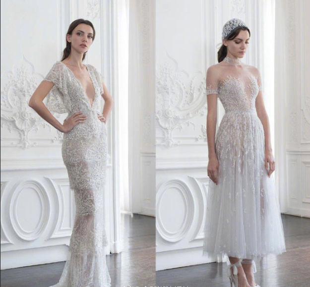 澳大利亚仙牌Paolo Sebastian 2018秋冬新款婚纱图片