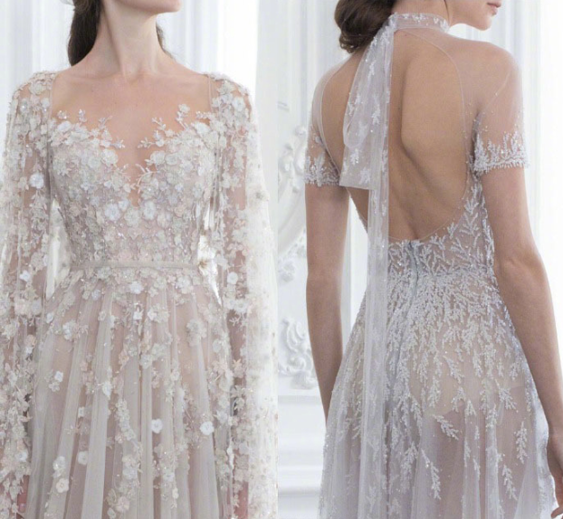 澳大利亚仙牌Paolo Sebastian 2018秋冬新款婚纱图片