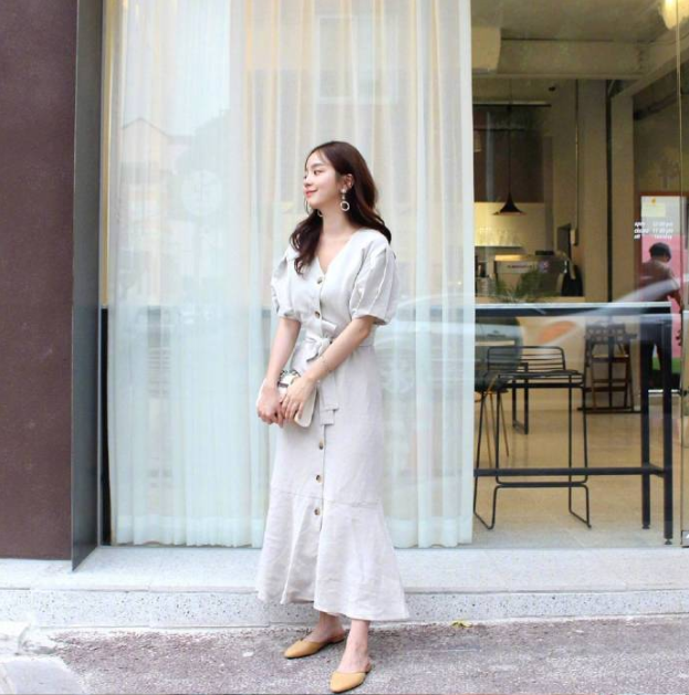 夏季穿搭裙子美女图片