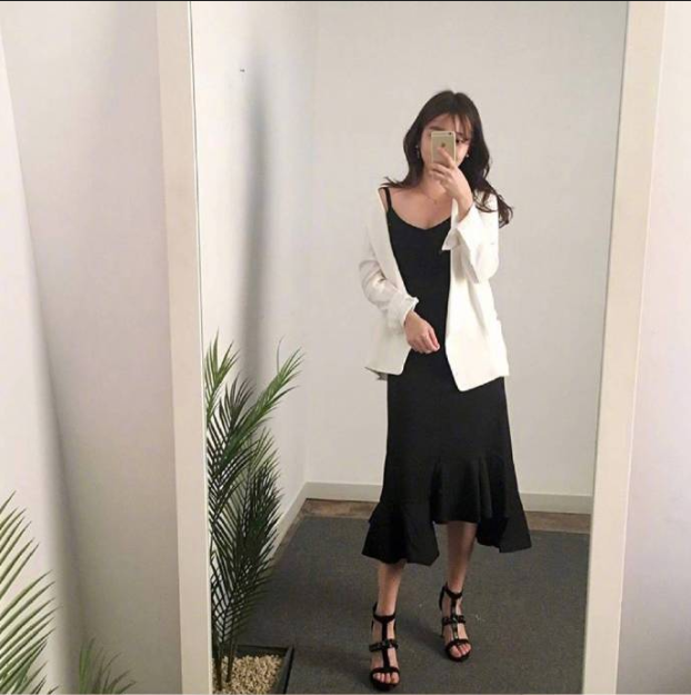 夏季穿搭裙子美女图片